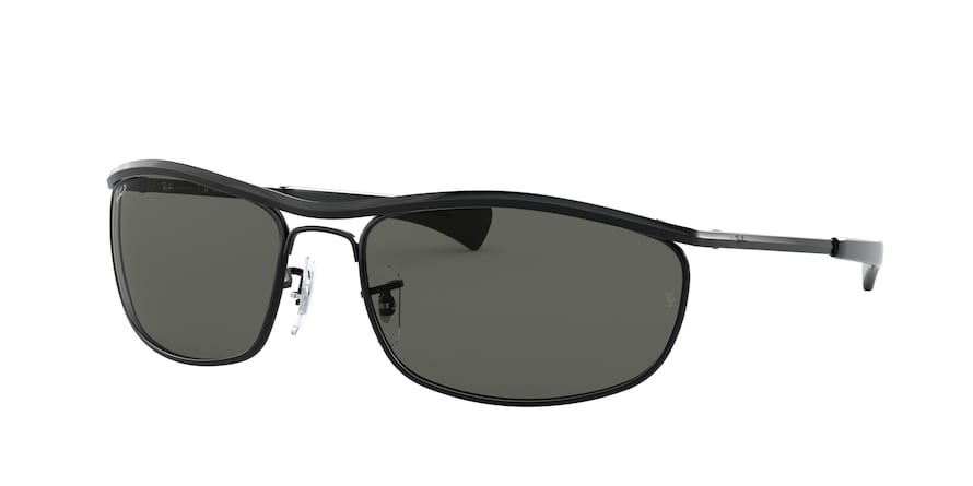 Ray-Ban OLYMPIAN I DELUXE RB3119M Oval Sunglasses  002/58-BLACK 62-18-125 - Color Map black