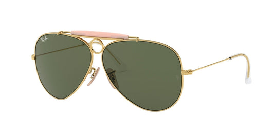 Ray-Ban SHOOTER RB3138 Pilot Sunglasses  001-ARISTA 62-9-140 - Color Map gold