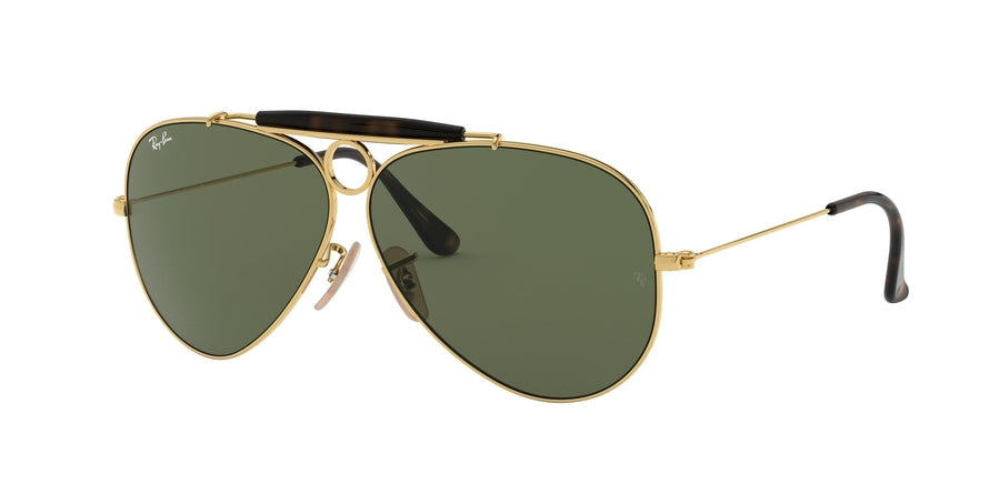 Ray-Ban SHOOTER RB3138 Pilot Sunglasses  181-ARISTA 62-9-140 - Color Map gold