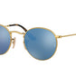 Ray-Ban ROUND METAL RB3447N Round Sunglasses  001/9O-ARISTA 50-21-145 - Color Map gold