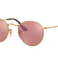 Ray-Ban ROUND METAL RB3447N Round Sunglasses  001/Z2-ARISTA 50-21-145 - Color Map gold