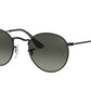Ray-Ban ROUND METAL RB3447N Round Sunglasses  002/71-BLACK 53-21-145 - Color Map black