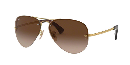 Ray-Ban RB3449 Pilot Sunglasses  001/13-ARISTA 59-14-135 - Color Map gold