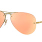 Ray-Ban RB3449 Pilot Sunglasses  001/2Y-ARISTA 59-14-135 - Color Map gold