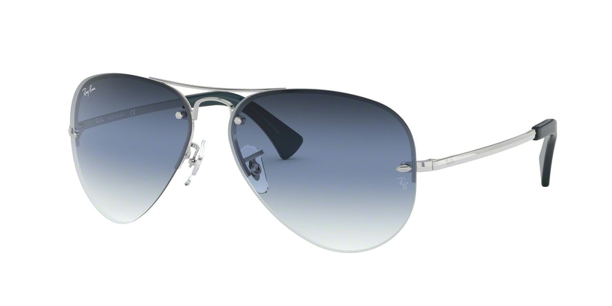 Ray-Ban RB3449 Pilot Sunglasses  91290S-SILVER 59-14-135 - Color Map silver