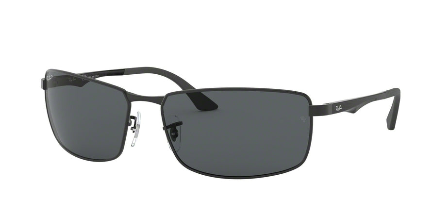 Ray-Ban RB3498 Rectangle Sunglasses  006/81-MATTE BLACK 64-17-135 - Color Map black