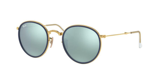 Ray-Ban ROUND FOLDING I RB3517 Round Sunglasses  001/30-ARISTA 51-22-140 - Color Map gold
