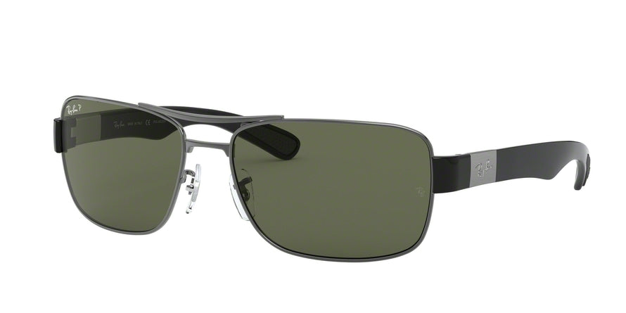 Ray-Ban RB3522 Square Sunglasses  004/9A-GUNMETAL 64-17-135 - Color Map gunmetal