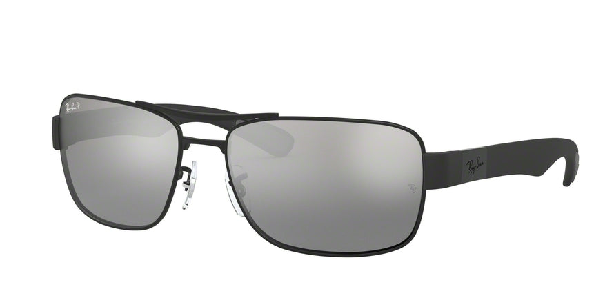 Ray-Ban RB3522 Square Sunglasses  006/82-MATTE BLACK 64-17-135 - Color Map black
