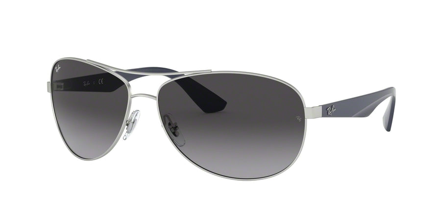 Ray-Ban RB3526 Pilot Sunglasses  019/8G-MATTE SILVER 63-14-135 - Color Map silver