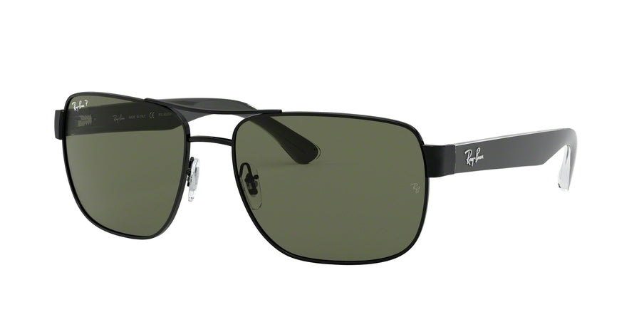 Ray-Ban RB3530 Square Sunglasses  002/9A-BLACK 58-17-140 - Color Map black