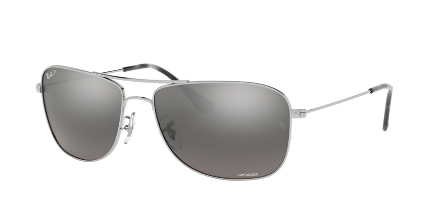 Ray-Ban RB3543 Square Sunglasses  003/5J-SILVER 59-16-140 - Color Map silver