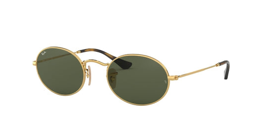 Ray-Ban OVAL RB3547N Oval Sunglasses  001-ARISTA 54-21-145 - Color Map gold
