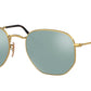 Ray-Ban HEXAGONAL RB3548N Irregular Sunglasses  001/30-ARISTA 54-21-145 - Color Map gold