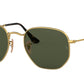 Ray-Ban HEXAGONAL RB3548N Irregular Sunglasses  001-ARISTA 54-21-145 - Color Map gold