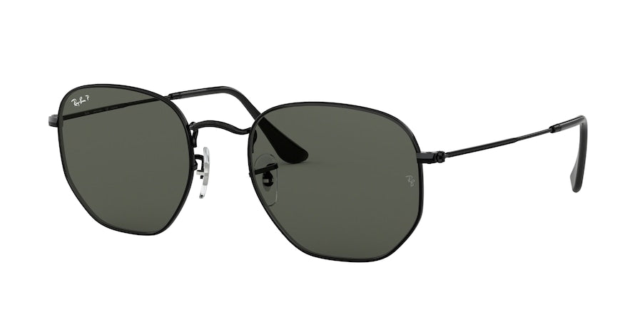 Ray-Ban HEXAGONAL RB3548N Irregular Sunglasses  002/58-BLACK 54-21-145 - Color Map black