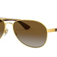 Ray-Ban RB3549 Pilot Sunglasses  001/T5-ARISTA 61-16-145 - Color Map gold
