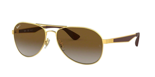Ray-Ban RB3549 Pilot Sunglasses  001/T5-ARISTA 61-16-145 - Color Map gold