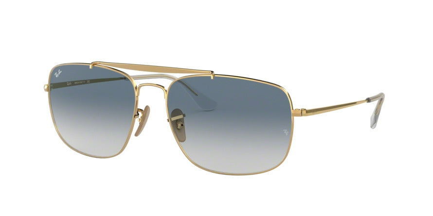 Ray-Ban THE COLONEL RB3560 Square Sunglasses  001/3F-ARISTA 58-17-145 - Color Map gold