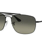 Ray-Ban THE COLONEL RB3560 Square Sunglasses  002/71-BLACK 61-17-145 - Color Map black