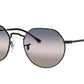 Ray-Ban JACK RB3565 Irregular Sunglasses  002/GE-BLACK 53-20-145 - Color Map black