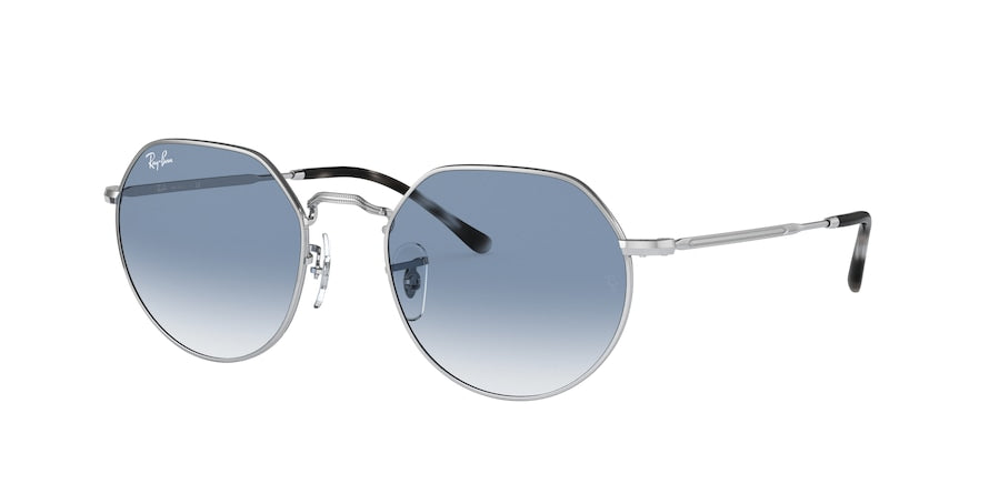 Ray-Ban JACK RB3565 Irregular Sunglasses  003/3F-SILVER 53-20-145 - Color Map silver