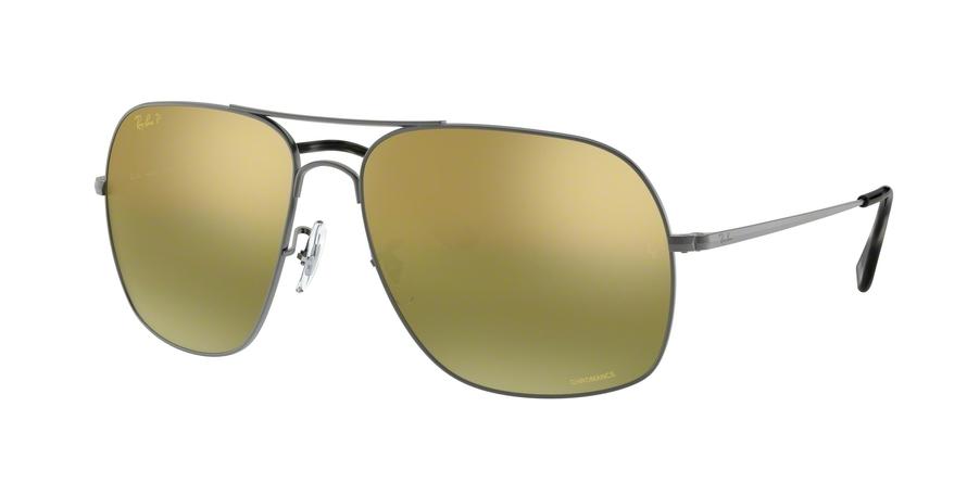 Ray-Ban RB3587CH Square Sunglasses  029/6O-MATTE GUNMETAL 61-15-140 - Color Map gunmetal