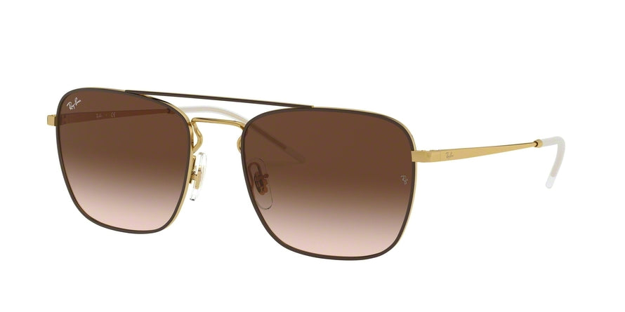 Ray-Ban RB3588 Square Sunglasses  905513-BROWN ON ARISTA 55-19-140 - Color Map brown