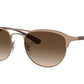 Ray-Ban RB3596 Phantos Sunglasses  909213-LIGHT BROWN ON TOP MATTE 54-19-145 - Color Map light brown