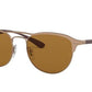 Ray-Ban RB3596 Phantos Sunglasses  909283-LIGHT BROWN ON TOP MATTE 54-19-145 - Color Map light brown