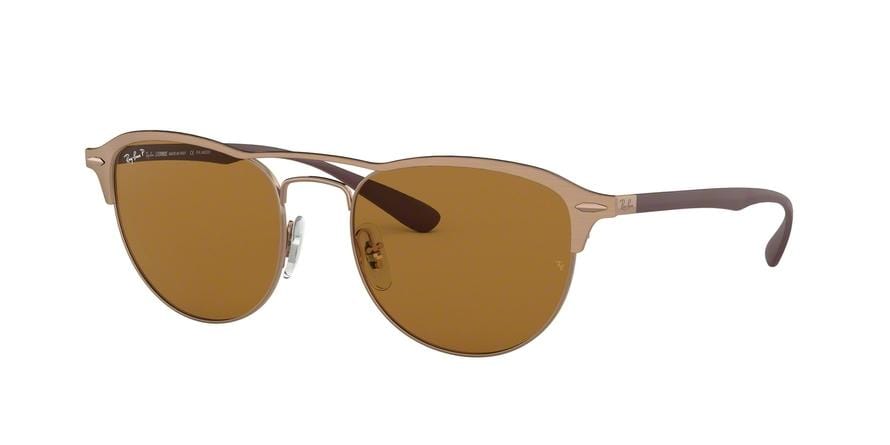 Ray-Ban RB3596 Phantos Sunglasses  909283-LIGHT BROWN ON TOP MATTE 54-19-145 - Color Map light brown