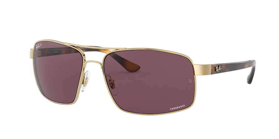 Ray-Ban RB3604CH Square Sunglasses  001/BC-ARISTA 62-15-130 - Color Map gold