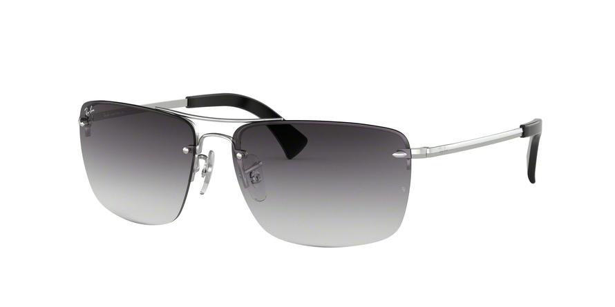 Ray-Ban RB3607 Square Sunglasses  003/8G-SILVER 61-15-140 - Color Map silver
