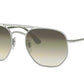 Ray-Ban RB3609 Irregular Sunglasses  91420R-DEMI GLOSS SILVER 54-20-145 - Color Map silver
