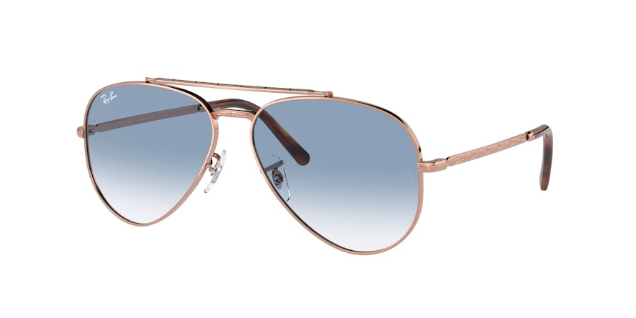 Ray-Ban NEW AVIATOR RB3625 Pilot Sunglasses  92023F-ROSE GOLD 62-14-140 - Color Map gold