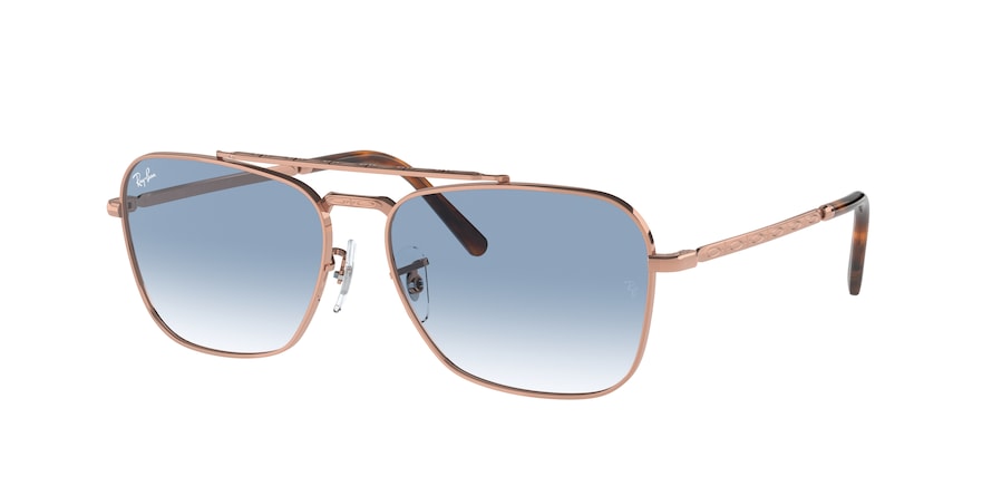 Ray-Ban NEW CARAVAN RB3636 Square Sunglasses  92023F-ROSE GOLD 58-15-140 - Color Map gold