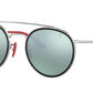 Ray-Ban FERRARI RB3647M Round Sunglasses  F03130-SILVER 51-22-140 - Color Map silver