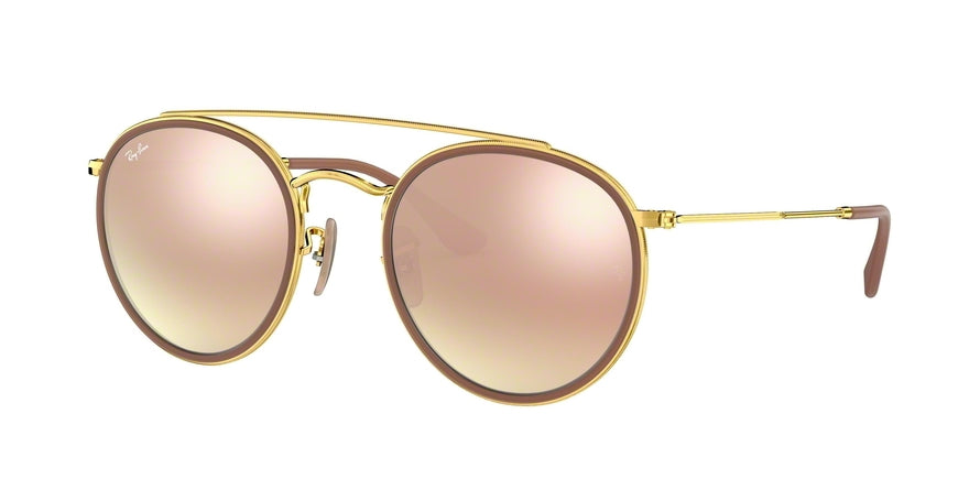 Ray-Ban RB3647N Round Sunglasses  001/7O-ARISTA 51-22-145 - Color Map gold