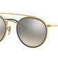 Ray-Ban RB3647N Round Sunglasses  001/9U-ARISTA 51-22-145 - Color Map gold