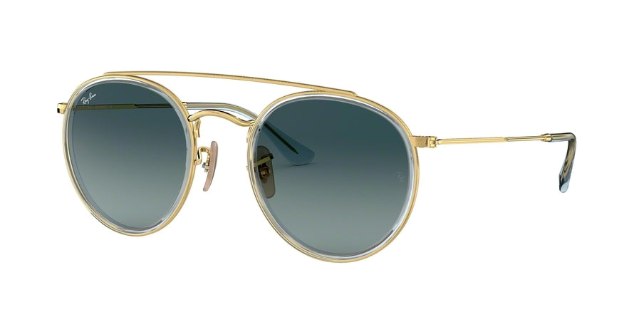 Ray-Ban RB3647N Round Sunglasses  91233M-ARISTA 51-22-145 - Color Map gold