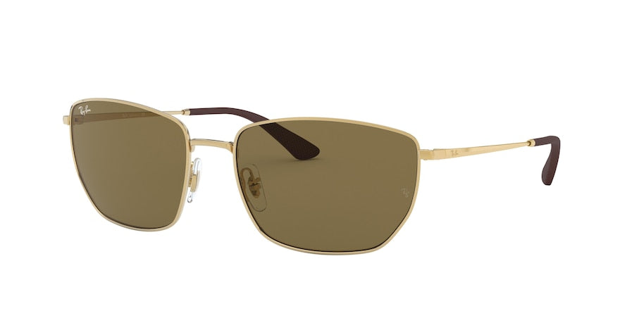 Ray-Ban RB3653 Square Sunglasses  001/73-ARISTA 60-18-145 - Color Map gold