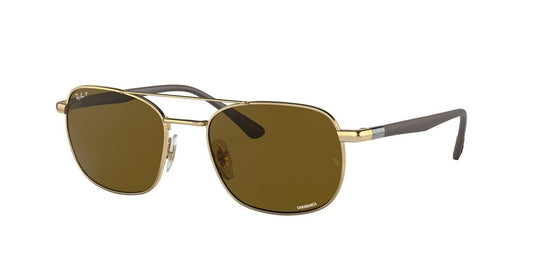 Ray-Ban RB3670CH Square Sunglasses  001/AN-ARISTA 54-19-140 - Color Map gold