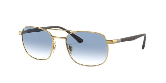 Ray-Ban RB3670 Square Sunglasses  001/3F-ARISTA 54-19-140 - Color Map gold