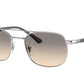 Ray-Ban RB3670 Square Sunglasses  003/32-SILVER 54-19-140 - Color Map silver