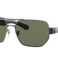 Ray-Ban RB3672 Irregular Sunglasses  004/9A-GUNMETAL 60-17-135 - Color Map gunmetal