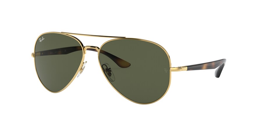 Ray-Ban RB3675 Pilot Sunglasses  001/31-ARISTA 58-14-135 - Color Map gold