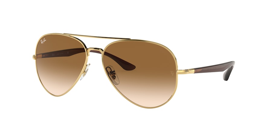 Ray-Ban RB3675 Pilot Sunglasses  001/51-ARISTA 58-14-135 - Color Map gold