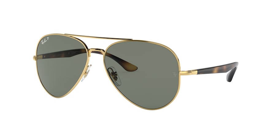 Ray-Ban RB3675 Pilot Sunglasses  001/58-ARISTA 58-14-135 - Color Map gold
