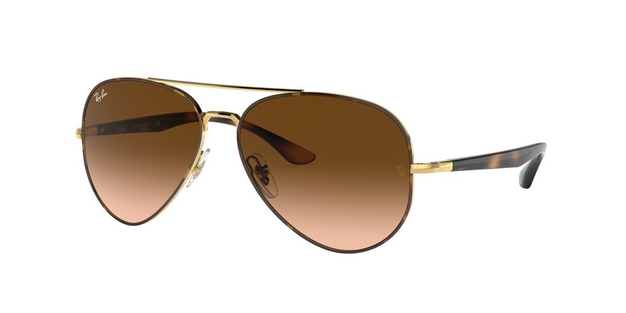 Ray-Ban RB3675 Pilot Sunglasses  9127A5-ARISTA 58-14-135 - Color Map gold