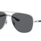 Ray-Ban RB3683 Square Sunglasses  003/B1-SILVER 56-15-135 - Color Map blue